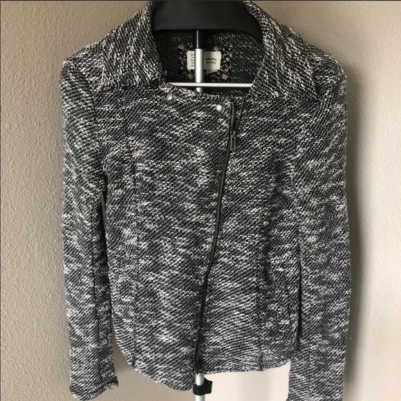 Anthro Saturday Sunday Marled Knit Motto Jacket - Picture 2 of 8